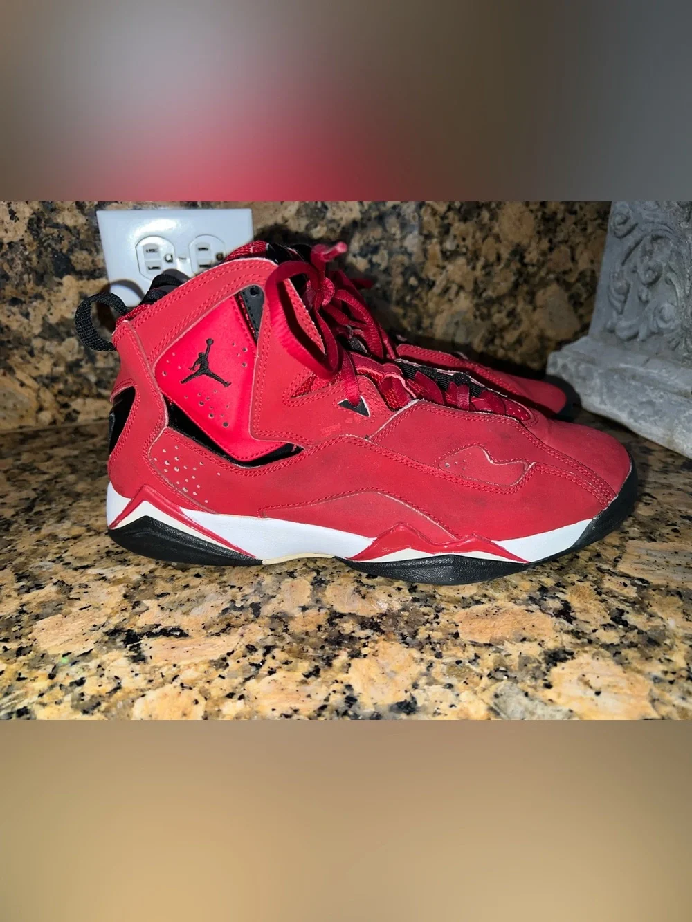 Jordan Kids' Red and Black High-Top Sneakers